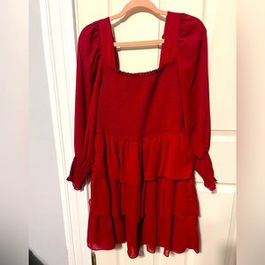 Byinns Womens Red Cocktail Dress